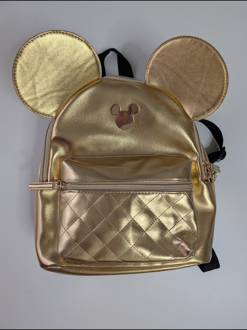 Disney Metallic Gold Mouse-Ear Mini Backpack